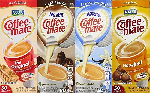 Nestle Coffee-Mate Liquid .375oz Variety Pack (4 Flavors) 200 Count