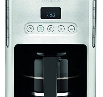 KRUPS KM442D Control Line Programmable Coffee Maker Machine with Stainless Steel Finish, 10-Cup