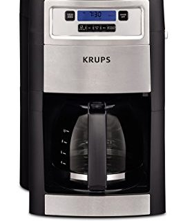 KRUPS KM785D50 Grind & Brew Coffee Maker, Black