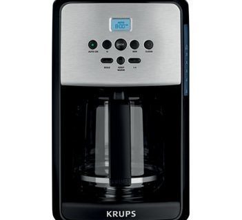 KRUPS Programmable Coffee Maker with Stainless Steel Accent