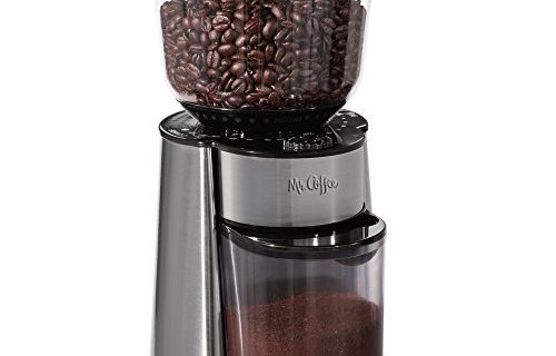 Mr. Coffee Automatic Burr Mill Grinder with 18 Custom Grinds, Silver, BMH23-RB-1