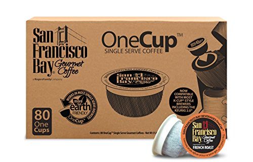 San Francisco Bay OneCup, French Roast, 80 Count- Single Serve Coffee, Compatible with Keurig K-cup Brewers