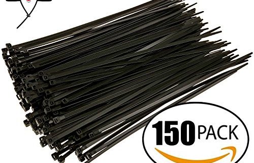 Cable Ties, Black, 150 Pack