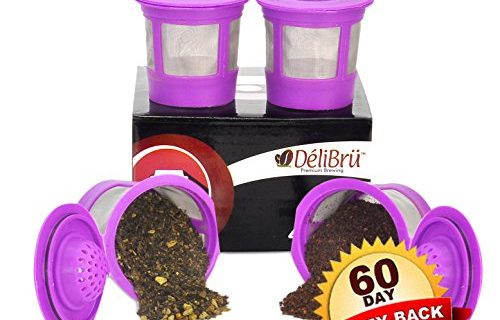 Dilibru 4 Reusable K-Cups Universal for Keurig Coffee Makers